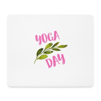 Yoga Day - Mouse Pad (horizontal) - white - Front