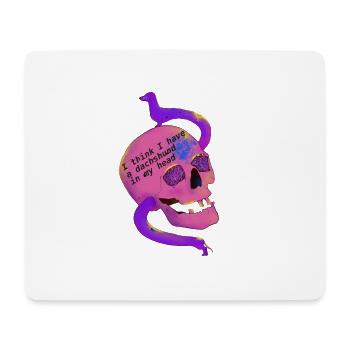 I think I have a dachshund in my head. - Mouse Pad (horizontal) - white - Front