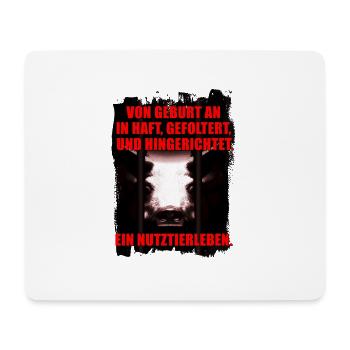Ein Nutztierleben - Mousepad (Querformat) - Weiß - Vorne