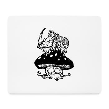 Coléoptère rhinocéros effrayant - Tapis de souris (format paysage) - blanc - Devant