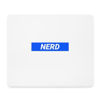 Nerd Geek Funny Blue Design - Tapis de souris (format paysage) - blanc - Devant