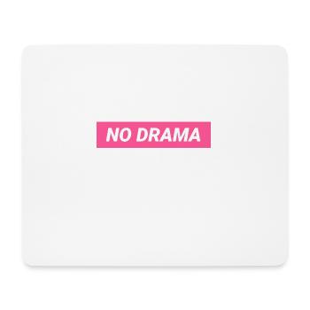 No Drama Design Rose - Tapis de souris (format paysage) - blanc - Devant