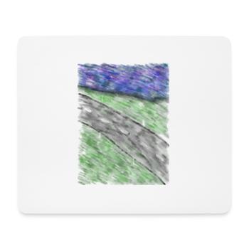 Straße am Meer - Mousepad (Querformat) - Weiß - Vorne