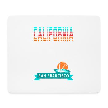 California Dreaming - San Francisco - Tapis de souris (format paysage) - blanc - Devant