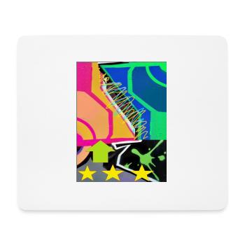 graffiti Colours - Mouse Pad (horizontal) - white - Front