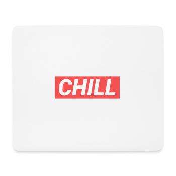 Chill - Tapis de souris (format paysage) - blanc - Devant