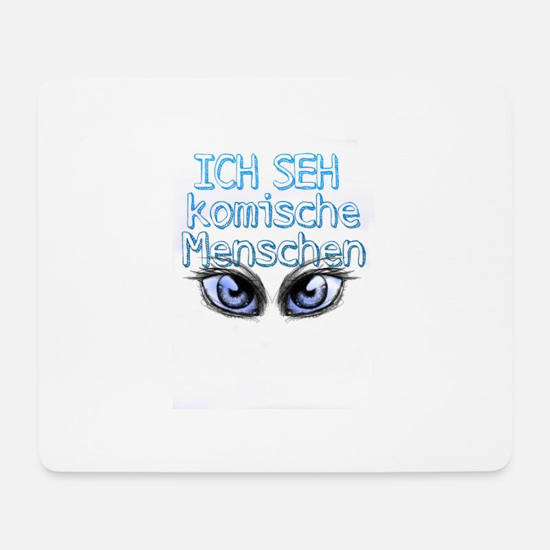 Komische Menschen - Mousepad (Querformat) - Weiß