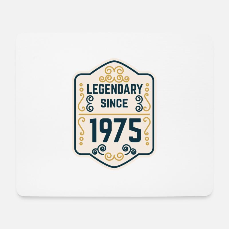 Legendär seit 1975 - Mousepad (Querformat) - Weiß