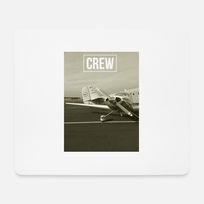 Job 15 CREW - Mousepad (Querformat) - Weiß