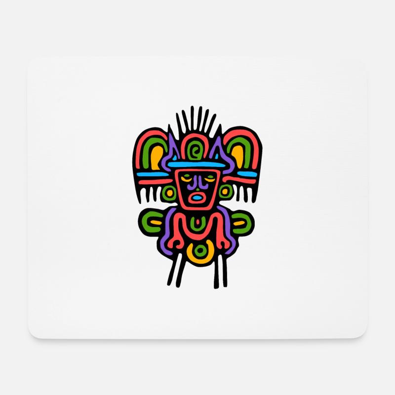 Kultur der Inkas, Mayas und Azteken - Mousepad (Querformat) - Weiß