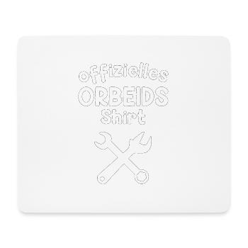 ostdeutsch Werkstatt Werkzeug Ossi Geschenkidee - Mousepad (Querformat) - Weiß - Vorne