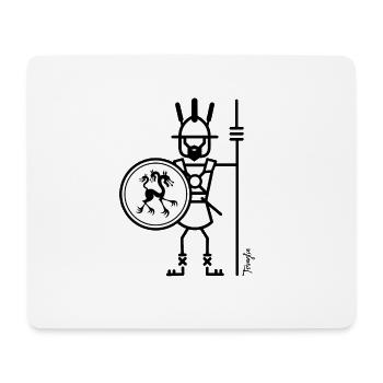 Warrior Marse 02 - Mouse Pad (horizontal) - white - Front