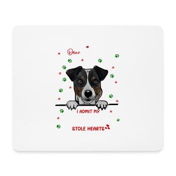 Chilenischer Terrier Hund Weihnachten Hunderasse - Mousepad (Querformat) - Weiß - Vorne