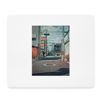 Vintage 90er Jahre Japan Schulfahrt Malerei Japan Liebhaber - Mousepad (Querformat) - Weiß - Vorne