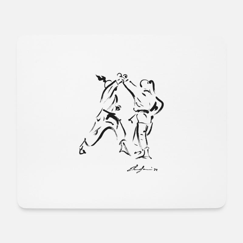 Karate - Mousepad (Querformat) - Weiß