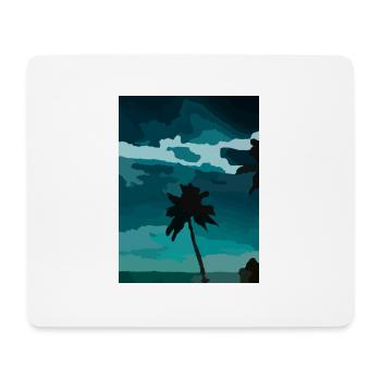 palm - Mousepad (Querformat) - Weiß - Vorne