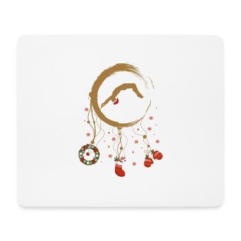 Turmspringen Weihnachten Weihnachtstraumfänger - Mousepad (Querformat) - Weiß - Vorne