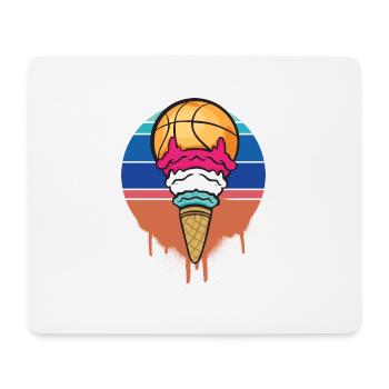 Basketball Ice Cream - Mouse Pad (horizontal) - white - Front