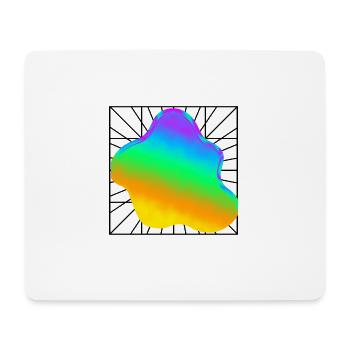 kleks farbe - Mousepad (Querformat) - Weiß - Vorne