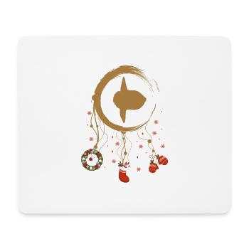 Mondfisch Weihnachten Weihnachtstraumfänger - Mousepad (Querformat) - Weiß - Vorne