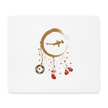 Hammerhai Weihnachten Weihnachtstraumfänger - Mousepad (Querformat) - Weiß - Vorne