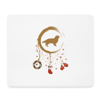 Kavalier King Charles Spaniel Weihnachten Weihnach - Mousepad (Querformat) - Weiß - Vorne