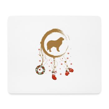 Große Pyrenäen Weihnachten Weihnachtstraumfänger - Mousepad (Querformat) - Weiß - Vorne