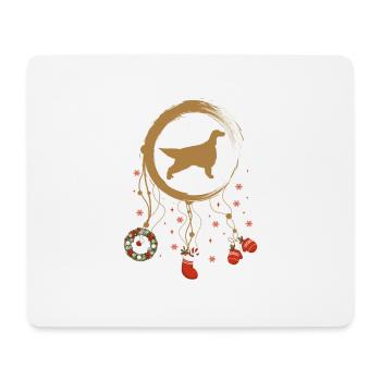 Irish Setter Weihnachten Weihnachtstraumfänger - Mousepad (Querformat) - Weiß - Vorne