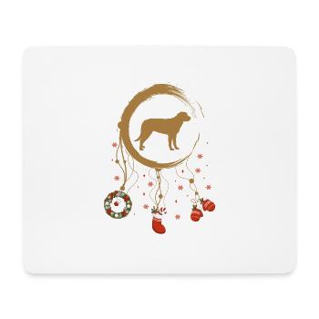 Schweizer Sennenhund Weihnachten Weihnachtstraumfä - Mousepad (Querformat) - Weiß - Vorne