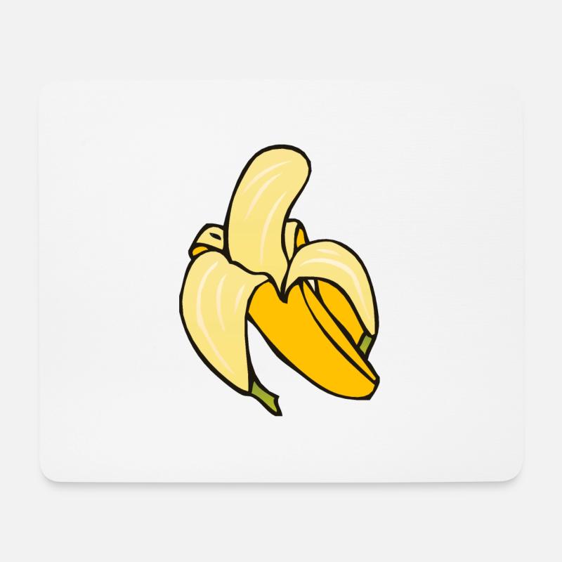 Banane 5 A - Mousepad (Querformat) - Weiß