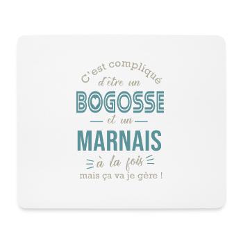 marne bogosse marnais cadeau pour Marnais - Tapis de souris (format paysage) - blanc - Devant