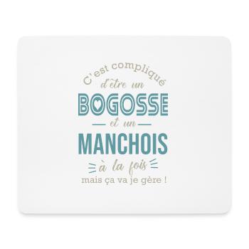 manche bogosse Manchois cadeau pour Manchois - Tapis de souris (format paysage) - blanc - Devant