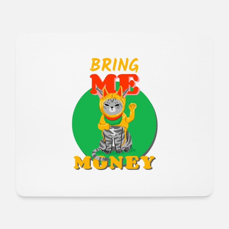 Cat Money Waving Cat Waving New Year Asisatic - Mouse Pad (horizontal) - white