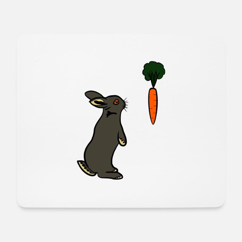 Bunnytised - Mousepad (Querformat) - Weiß