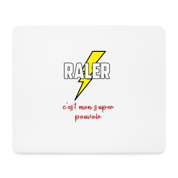Râler c’est mon super pouvoir - Tapis de souris (format paysage) - blanc - Devant