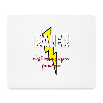 Râler c’est mon super pouvoir - Tapis de souris (format paysage) - blanc - Devant