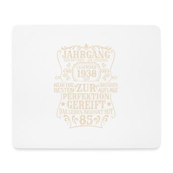 Geburtstagsgeschenk Geboren 1938 85 Jahre - Mousepad (Querformat) - Weiß - Vorne