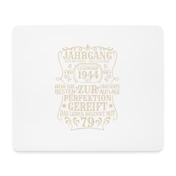 Geburtstagsgeschenk Geboren 1944 79 Jahre - Mousepad (Querformat) - Weiß - Vorne