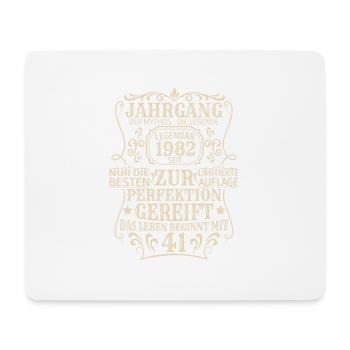 Geburtstagsgeschenk Geboren 1982 41 Jahre - Mousepad (Querformat) - Weiß - Vorne
