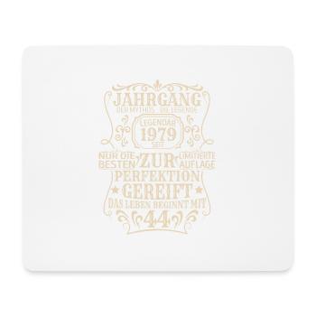 Geburtstagsgeschenk Geboren 1979 44 Jahre - Mousepad (Querformat) - Weiß - Vorne
