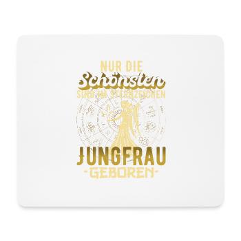 Sternzeichen Jungfrau geboren Geschenk - Mousepad (Querformat) - Weiß - Vorne