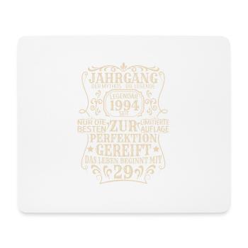 Geburtstagsgeschenk Geboren 1994 29 Jahre - Mousepad (Querformat) - Weiß - Vorne