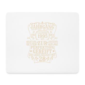 Geburtstagsgeschenk Geboren 1995 28 Jahre - Mousepad (Querformat) - Weiß - Vorne