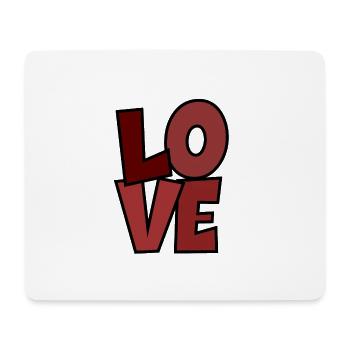 Love - Mouse Pad (horizontal) - white - Front
