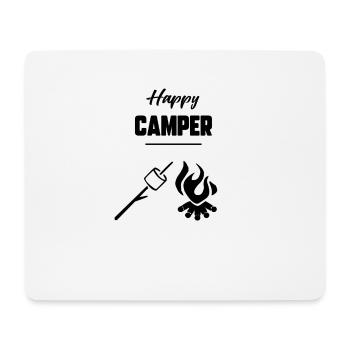 Happy camper - Tapis de souris (format paysage) - blanc - Devant
