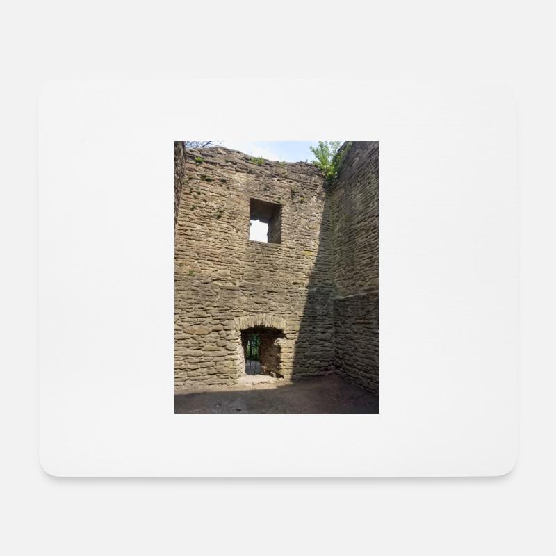 Burg Ruine - Mousepad (Querformat) - Weiß