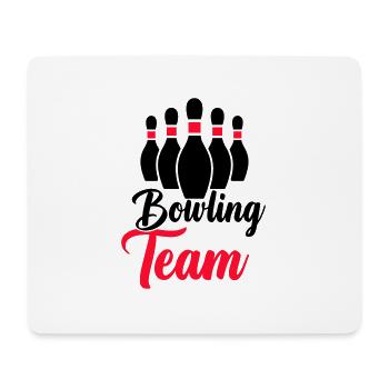 bowling team - Mousepad (Querformat) - Weiß - Vorne