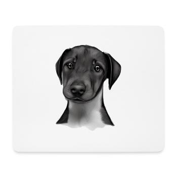 Doberman Doberman puppy dog Doberman trainer - Mouse Pad (horizontal) - white - Front