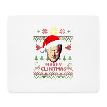 Frohe Clintmas Bill Clinton Weihnachten - Mousepad (Querformat) - Weiß - Vorne