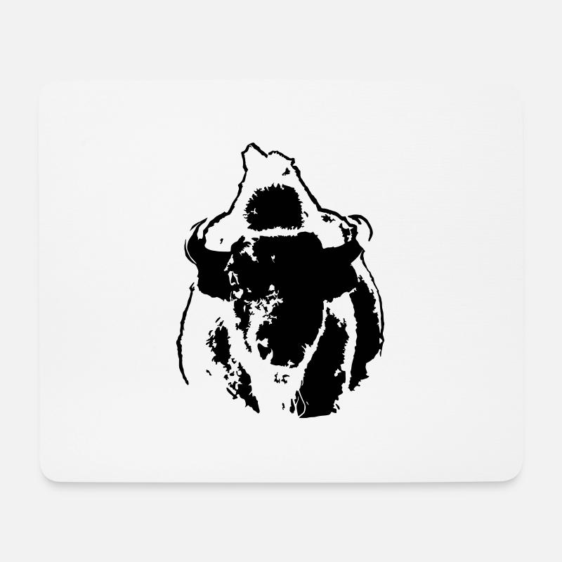 BÜFFEL - Mousepad (Querformat) - Weiß